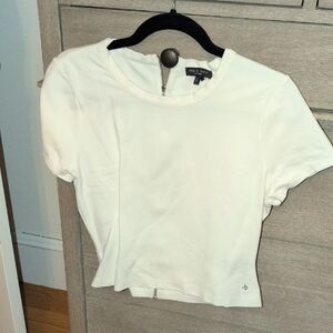Rag & Bone White Short Sleeve Top